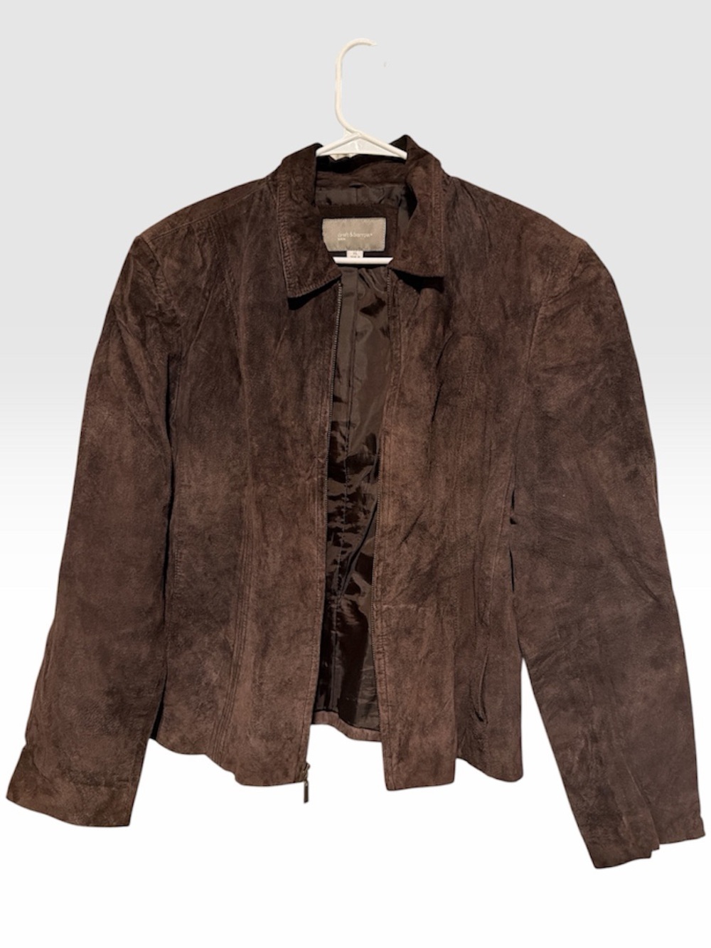 Croft & Barrow Classic Women’s Brown Suede Jacket